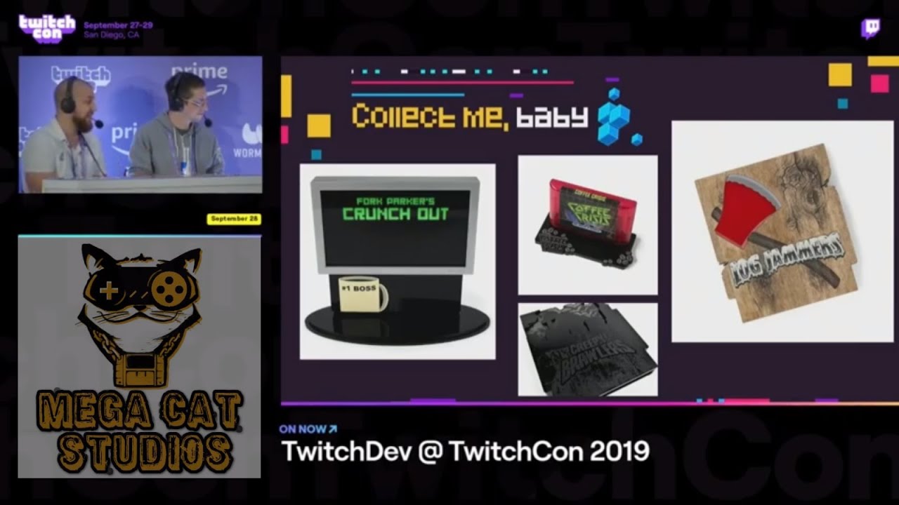 Twitch Con 2019 - Mega Cat Studios Retro Friends Panel - How to make games on Retro Consoles