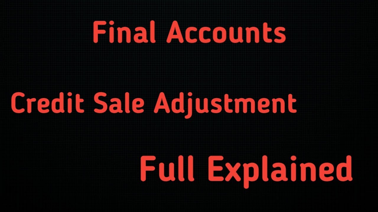 Credit Sale| Full Explained|#commerceacademy