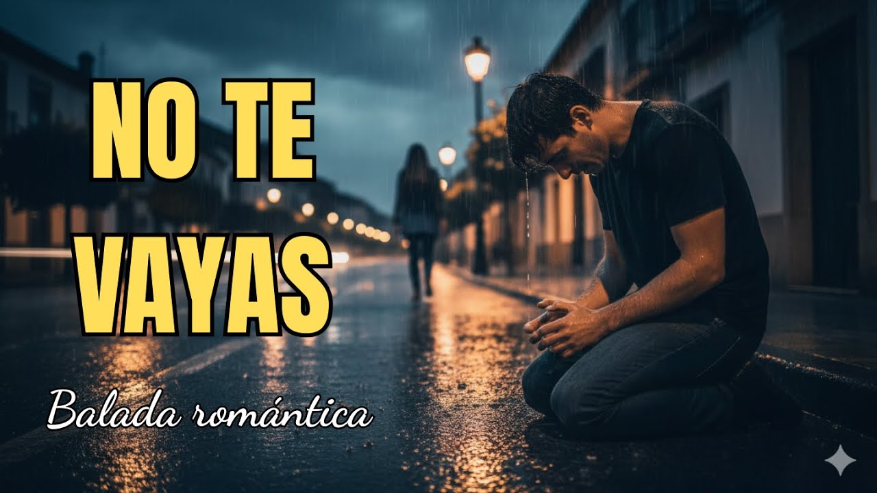 NO TE VAYAS (Balada Romántica) | Canción Triste de Desamor | Voz Masculina #musica #desamor #baladas