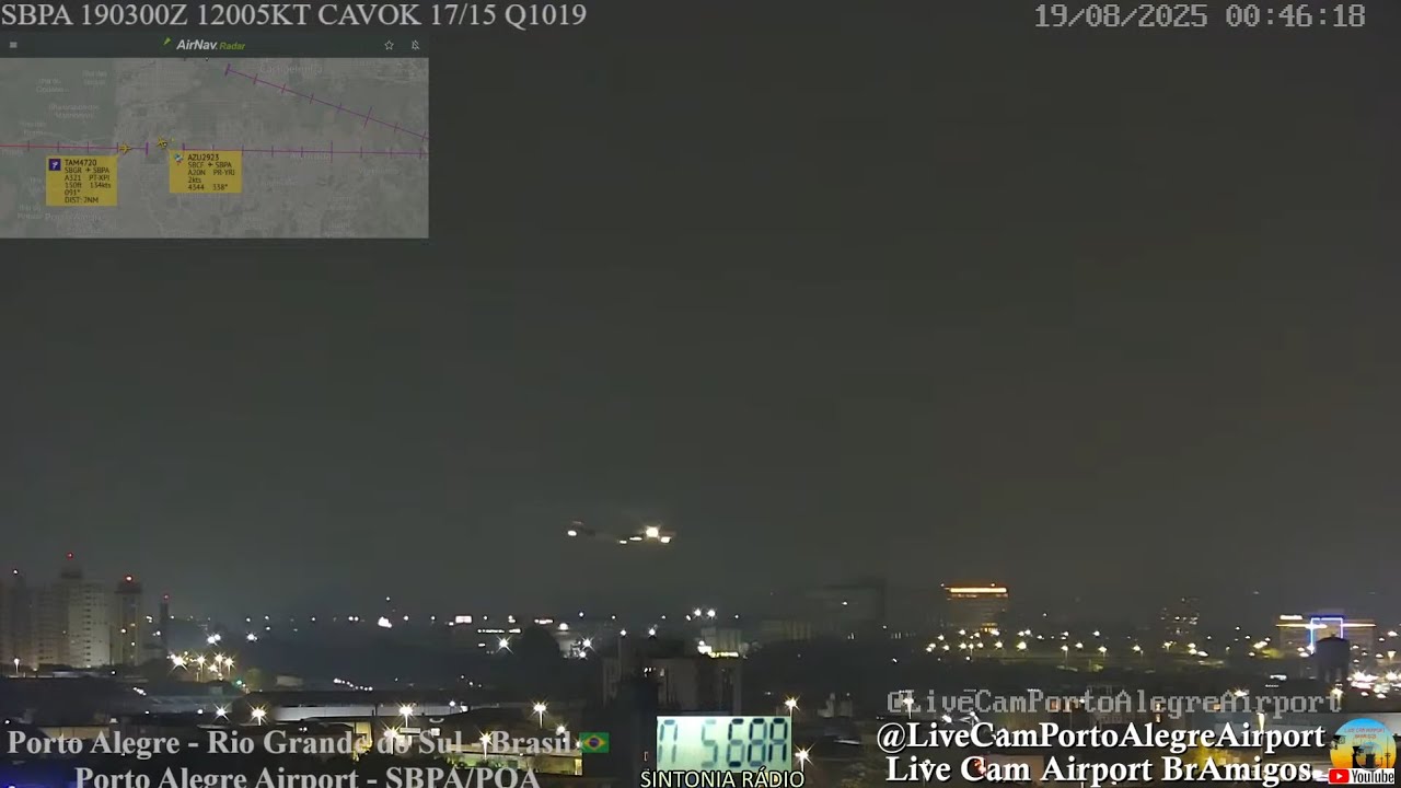 Arremetida do LATAM 4720 com problemas de indicação trem de pouso - Aeroporto Salgado Filho 19/08/25