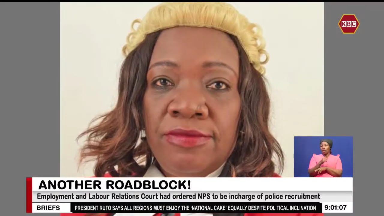 Court stops police recruitment pending case hearing