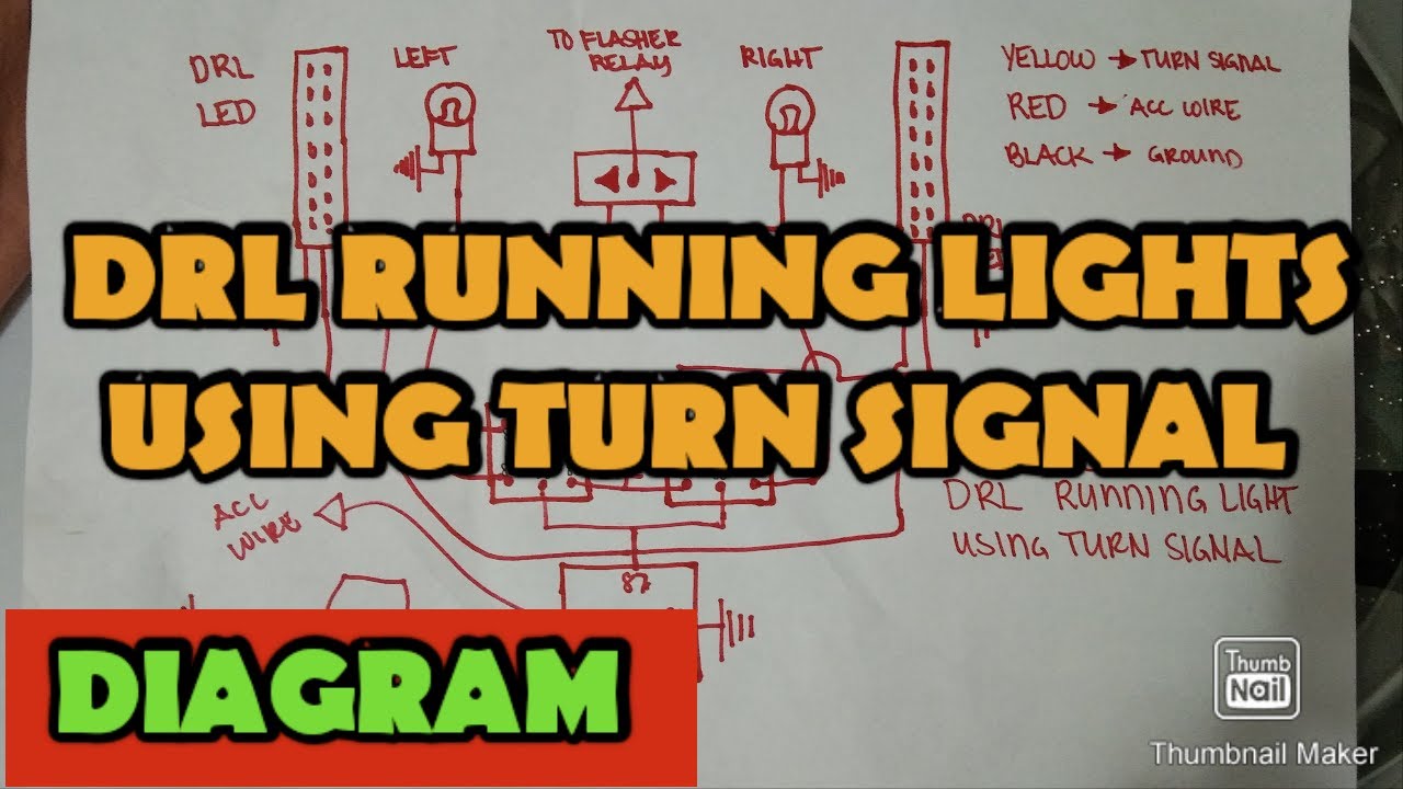 DRL Running light Using turn signal