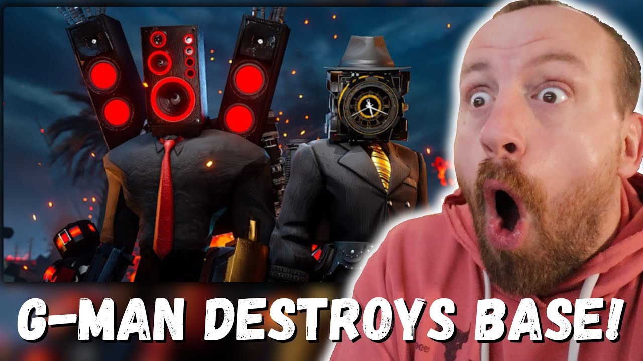 G-MAN DESTROYS BASE!!! skibidi toilet multiverse - season 10 (Secret Scene) REACTION!!!