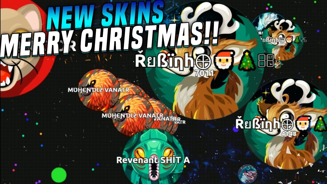 MI MAYOR CABREO!! NEW SKINS Merry Christmas | Agar.io | Rubinho vlc