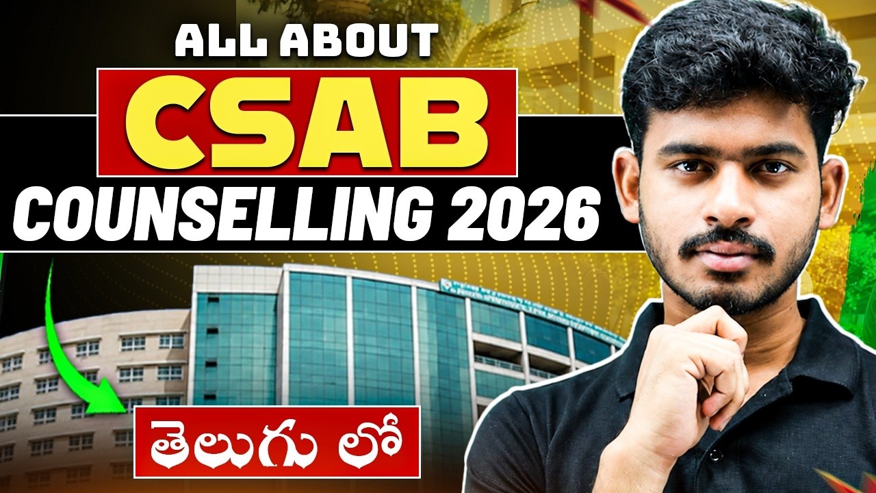 All About CSAB Counselling 2026 | Complete JEE Counselling Step-by-Step Guide | PW JEE Telugu