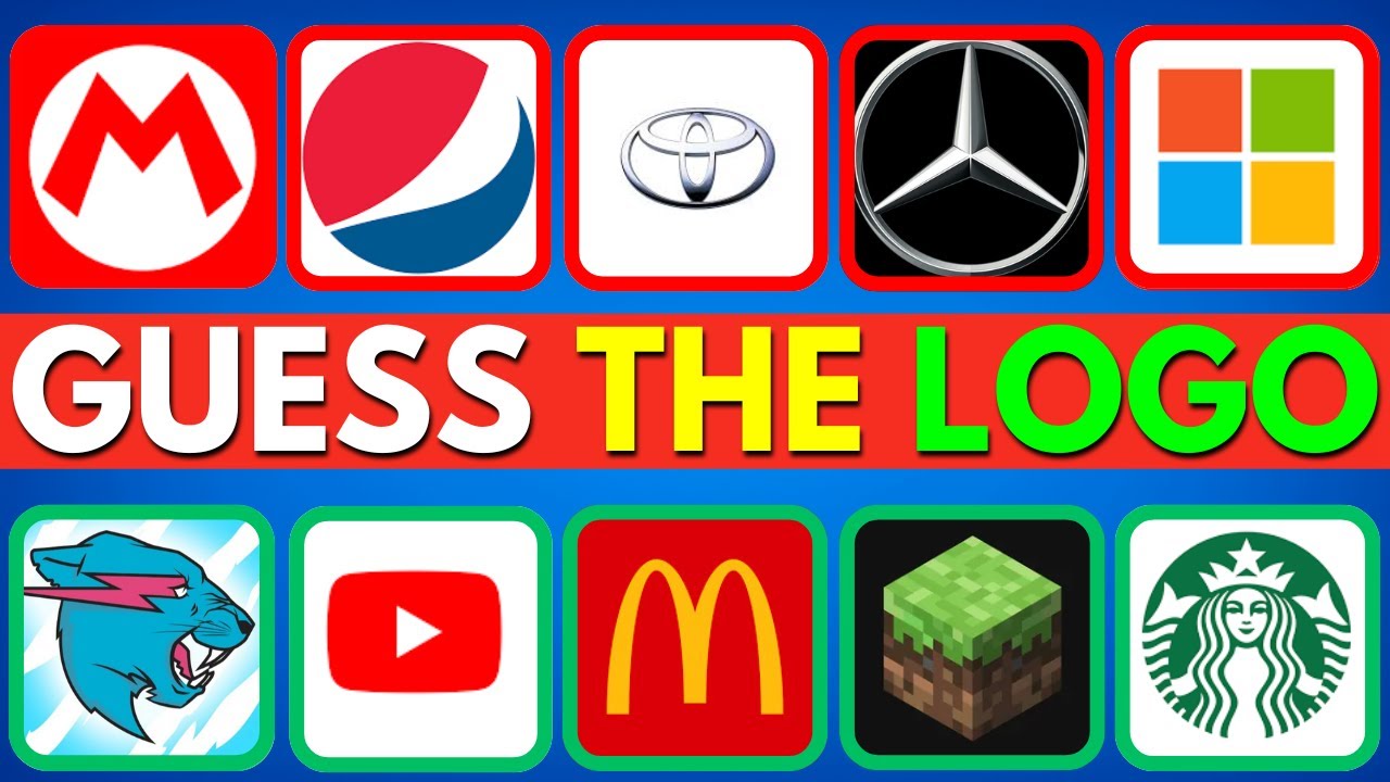 Guess 100 Famous Logos| Logo Quiz Challenge!
