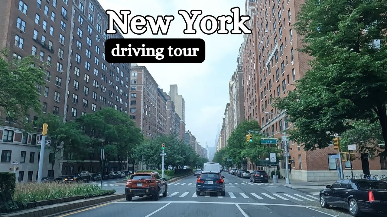 New York | Driving in NYC on FDR Drive from Lower Manhattan to Central Park.