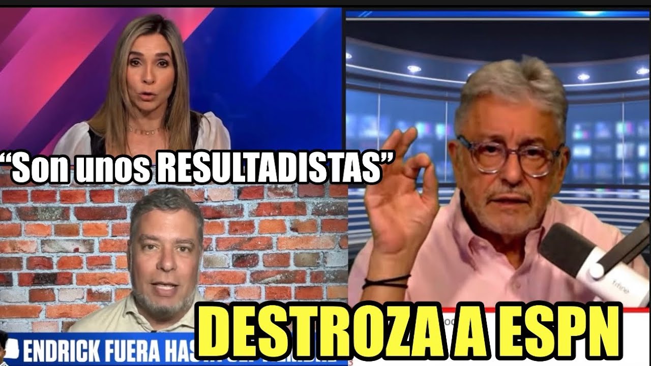 💪JORGE RAMOS DESTROZA EL REALTO DE ESPN: SON UNOS RESULTADISTAS ! NO LES IMPORTA COMO GANE EL MADRID