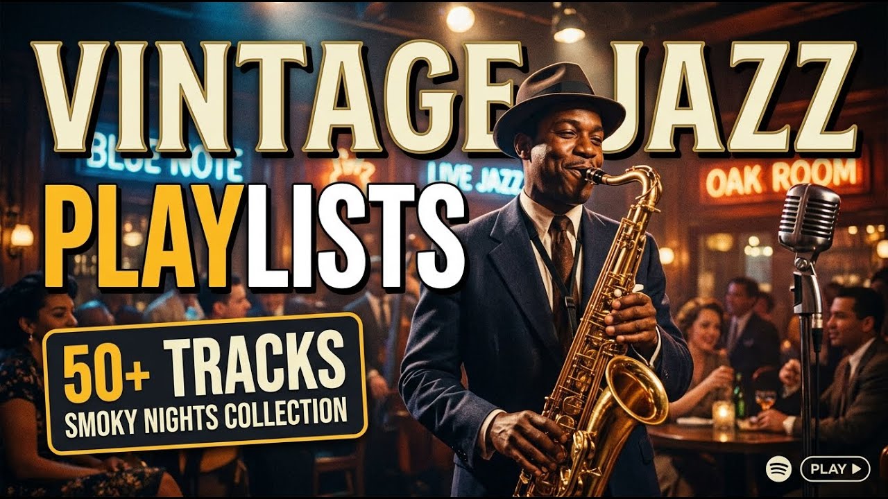 Vintage Jazz 1940년대 🌙 늦은 밤 혼자 듣기 좋은 재즈 playlist cafe