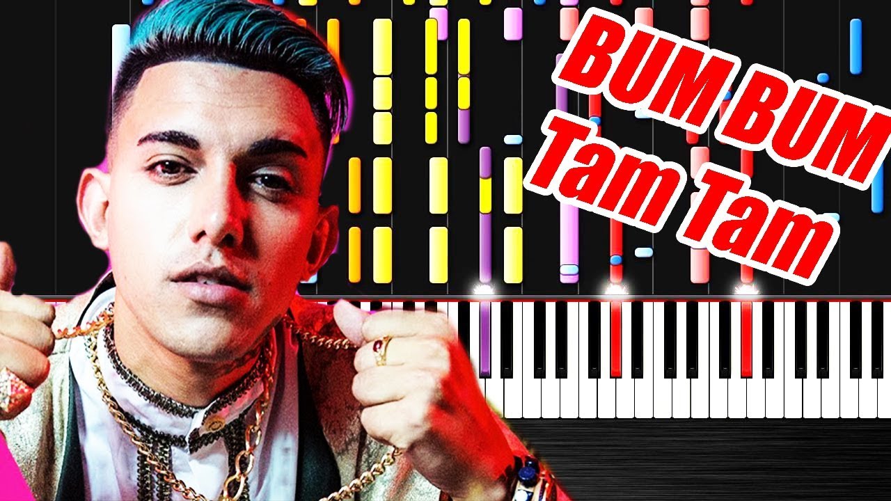 MC Fioti - Bum Bum Tam Tam - Karaoke - Piano Impossible Tutorial
