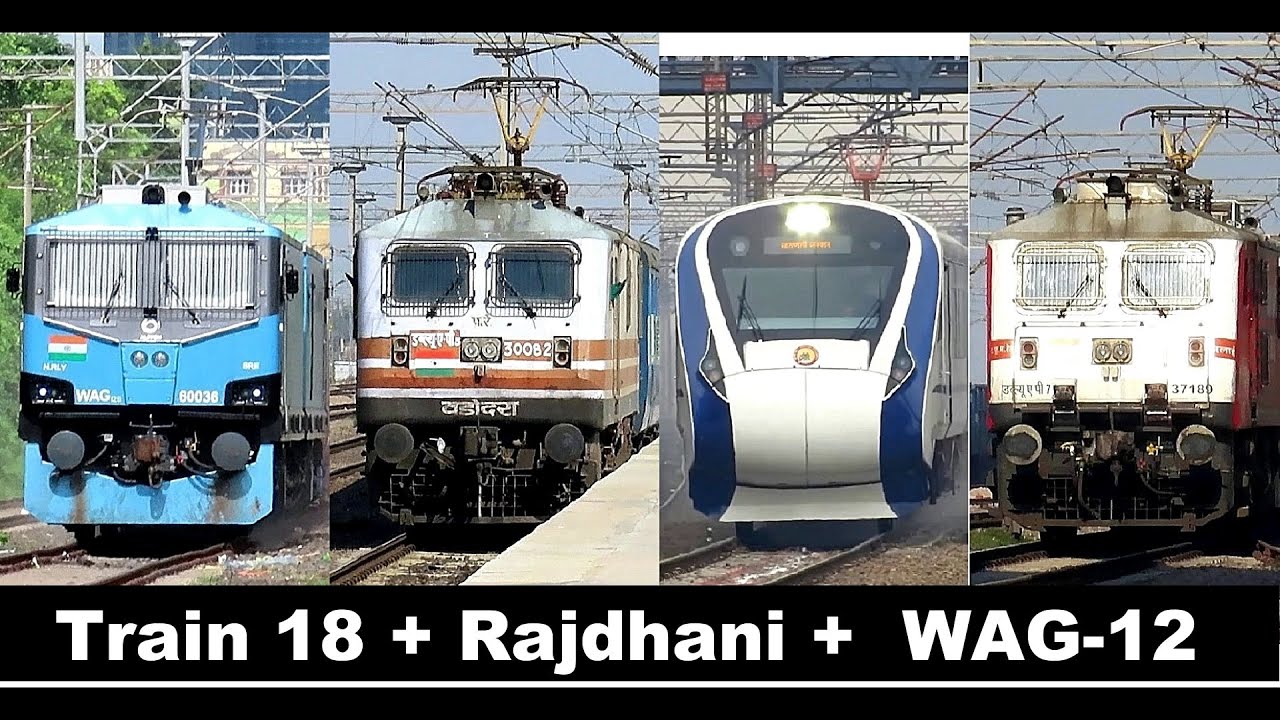 Vande Bharat+ Rajdhani+ Sampark Kranti+ WAG 12 Spotting | Back to Back 130 kmph Actions @ Hathras Jn