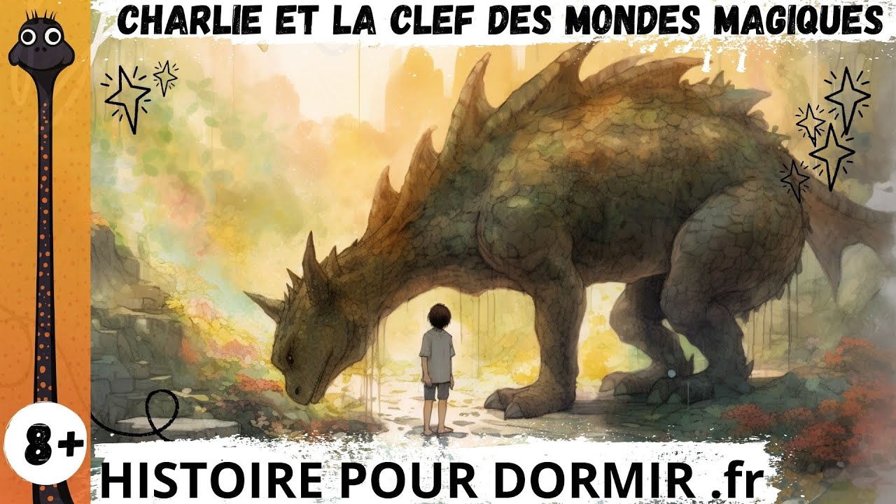 Histoire pour dormir  en 📚 video, enfant 8 ans , 🧚‍♂️  Charlie et la clef des mondes magiques