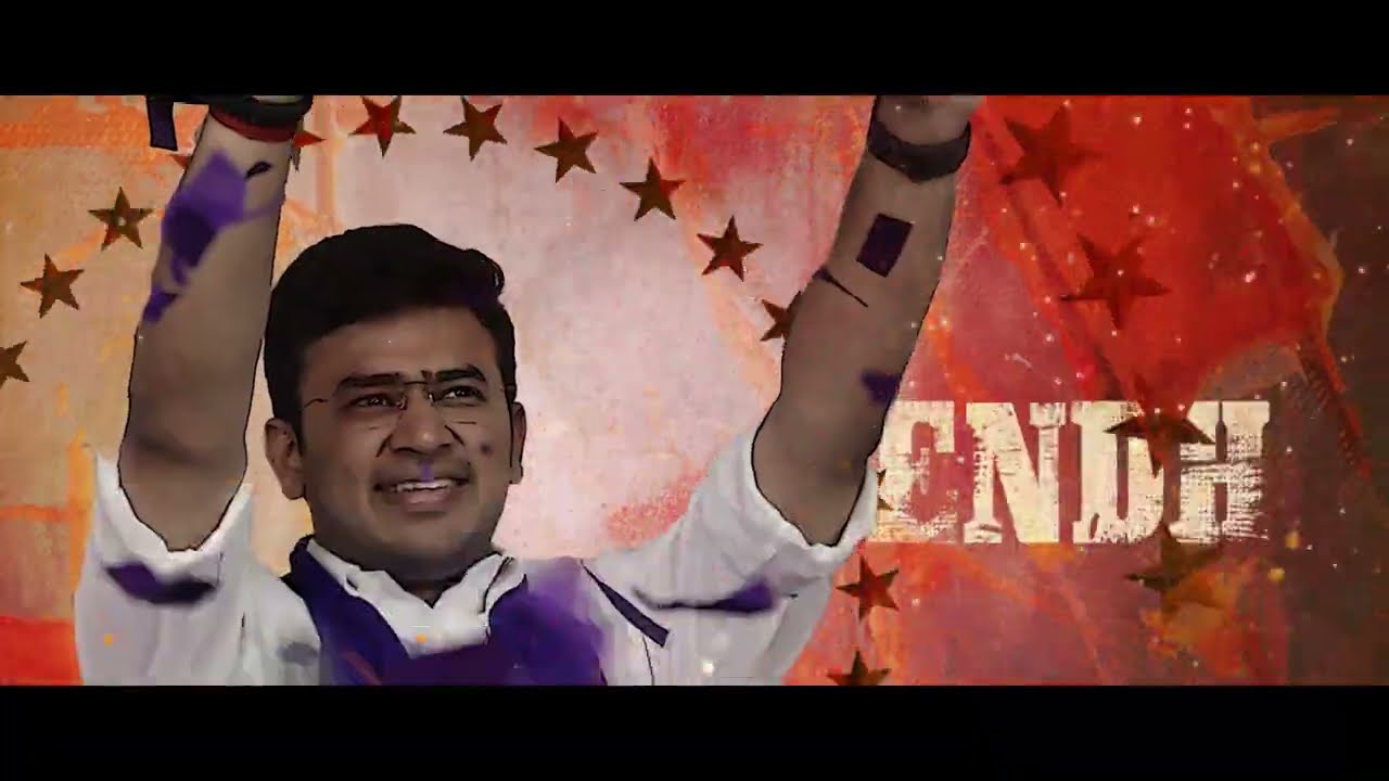 Gellona Baa Lyrical Video | Bengaluru South BJP Candidate Tejasvi Surya Anthem | #DakshinakkeSurya