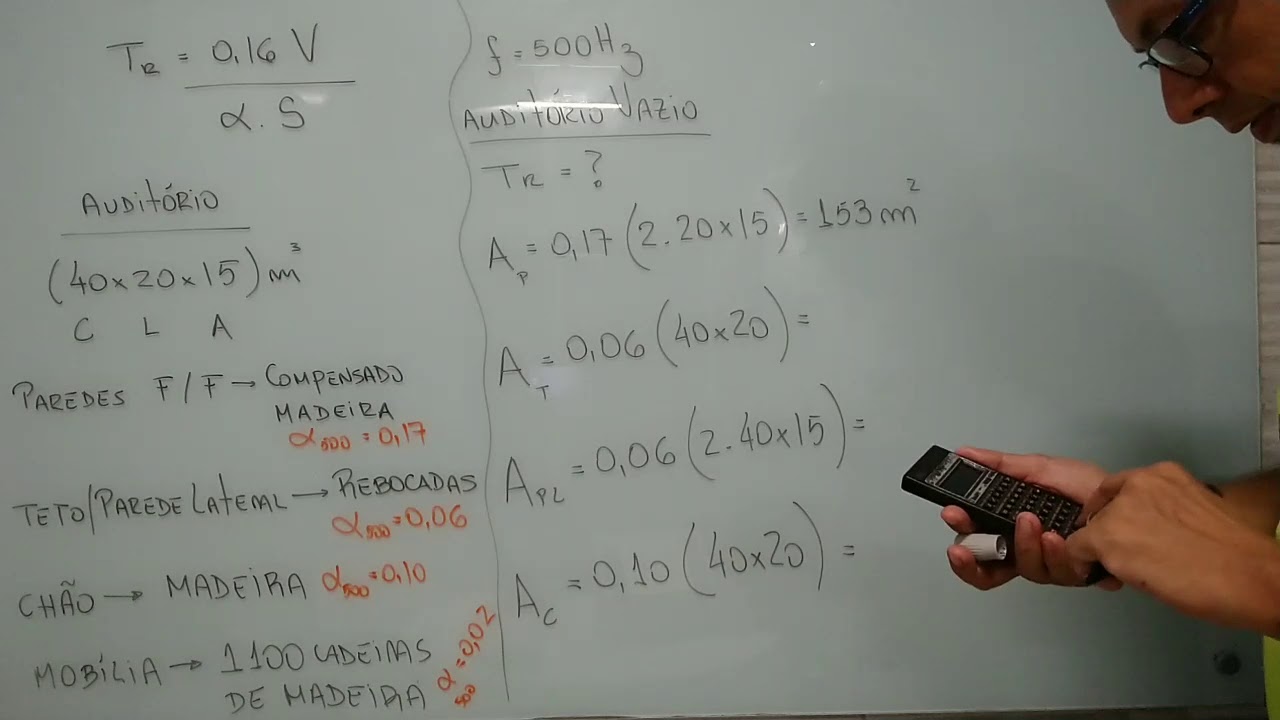 Cálculo do Tempo de Reverberação em um Auditório