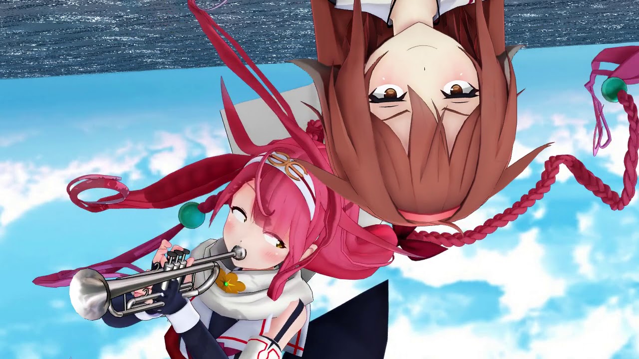 【MMD艦これ】煽りグルメレース【白露・江風】