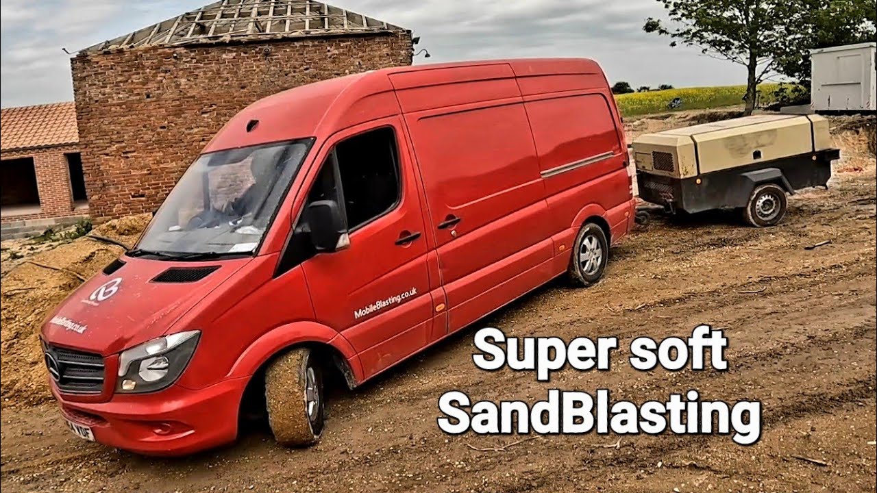 SandBlasting brick clean