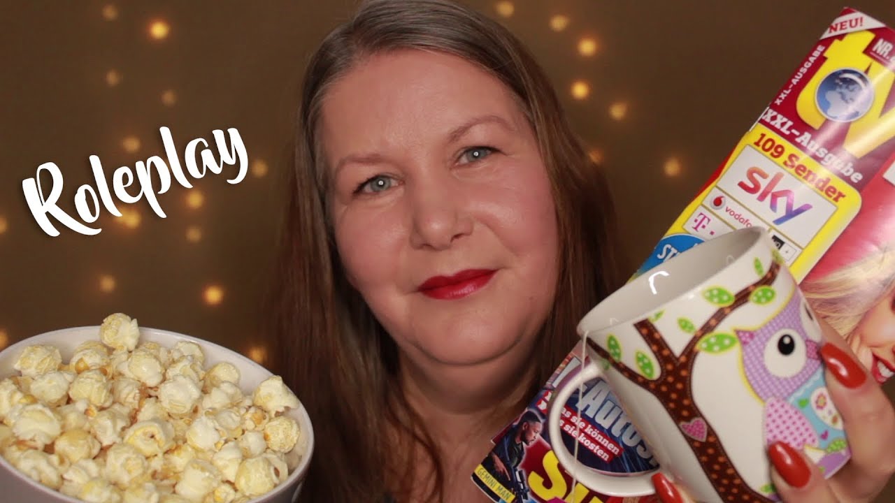 ASMR Gem&uuml;tlicher Fernsehabend mit der Freundin + Gesichtsmaske ♡ Personal Attention ♡ Deutsch/German