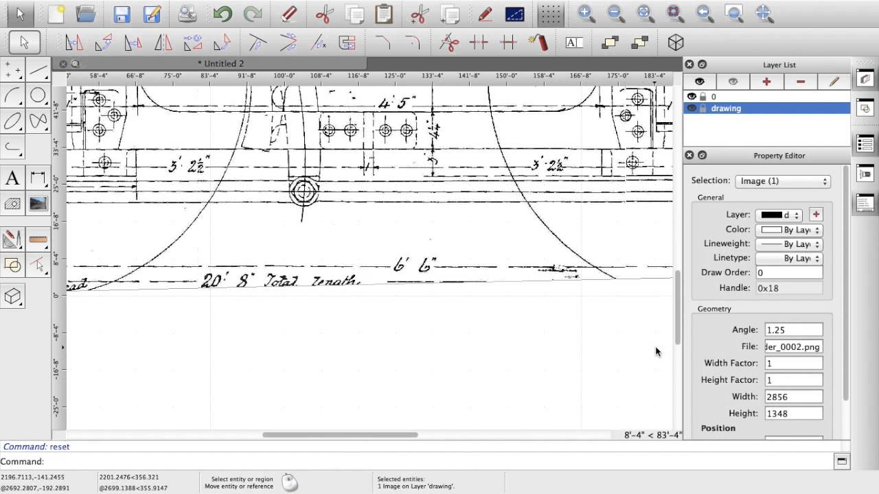 QCAD - import image