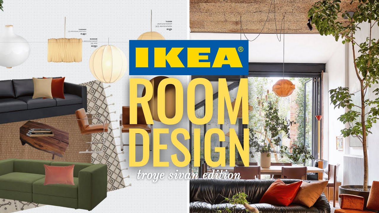 Designing Troye Sivan's Living Room with ONLY IKEA Furniture & Decor!