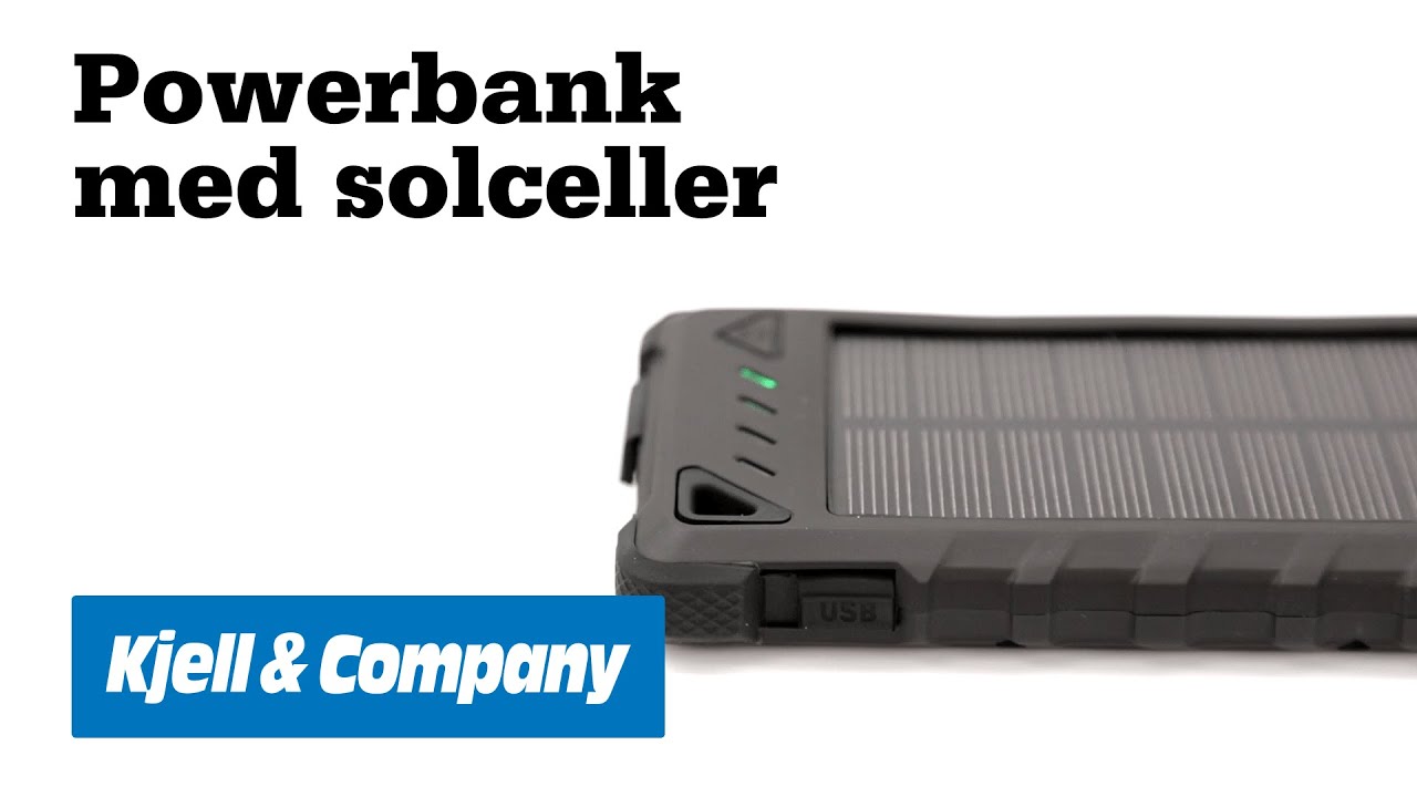 Unboxing med Kjell - Vi testar en powerbank med solceller från Linocell