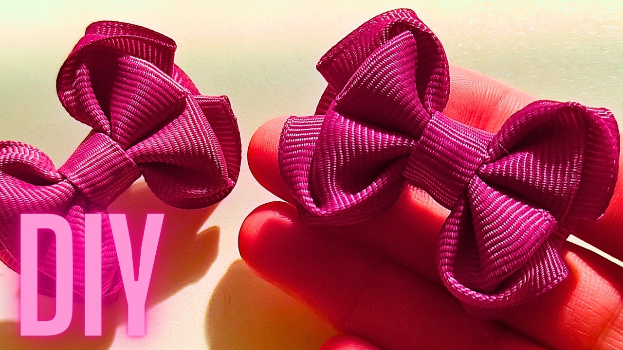 Anyone can do it! 🎀 Mini bows — for the very first ponytails! Made with 2.5 cm grosgrain ribbon