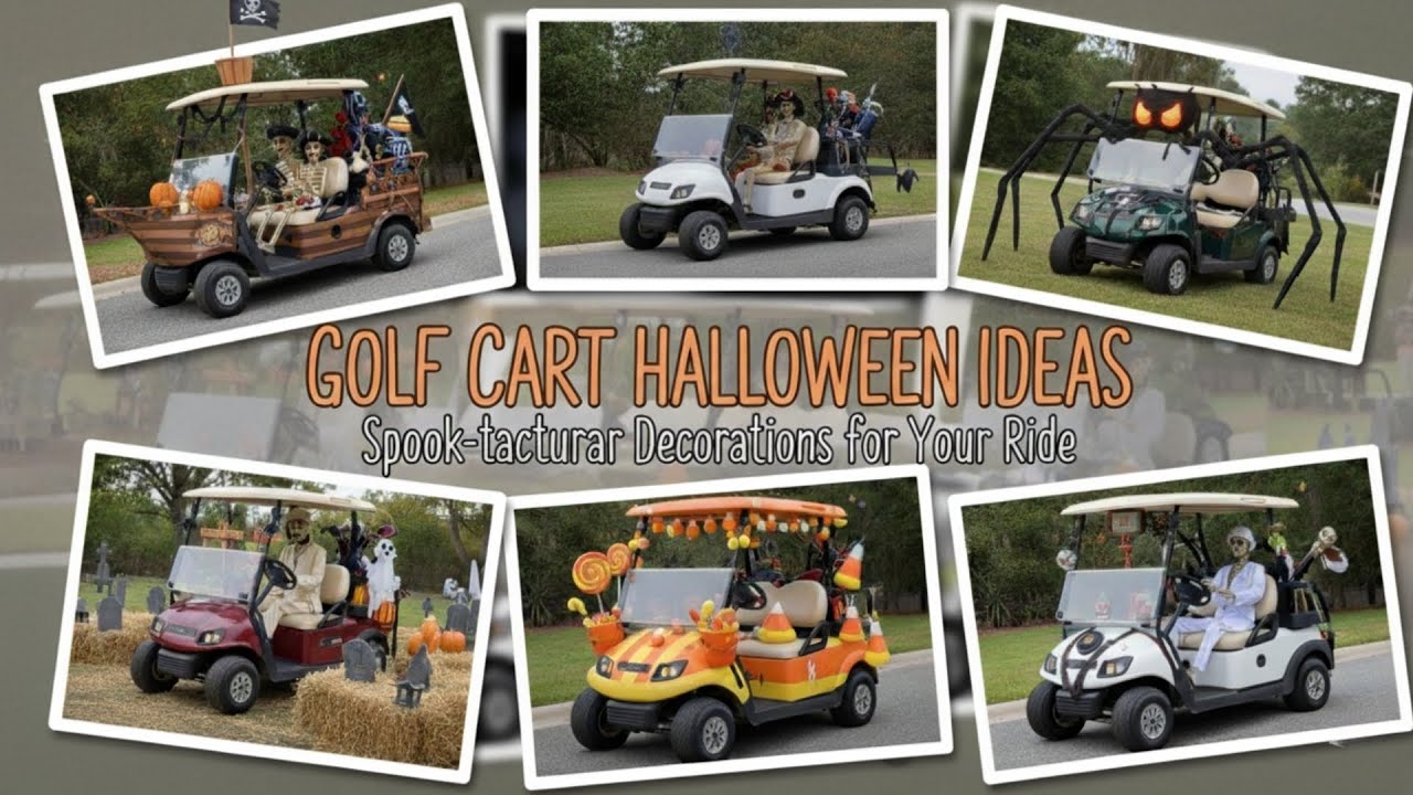 112+ Halloween Golf Cart Decorations Ideas 2025 | Parade Themes, Lights & Costumes