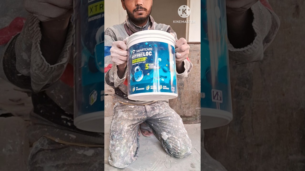 Asian paints. SMARTCARE HYDROLOC XTREME INTERIOR PRE PUTTY CODE Bucket Open #shorts #viral #painting