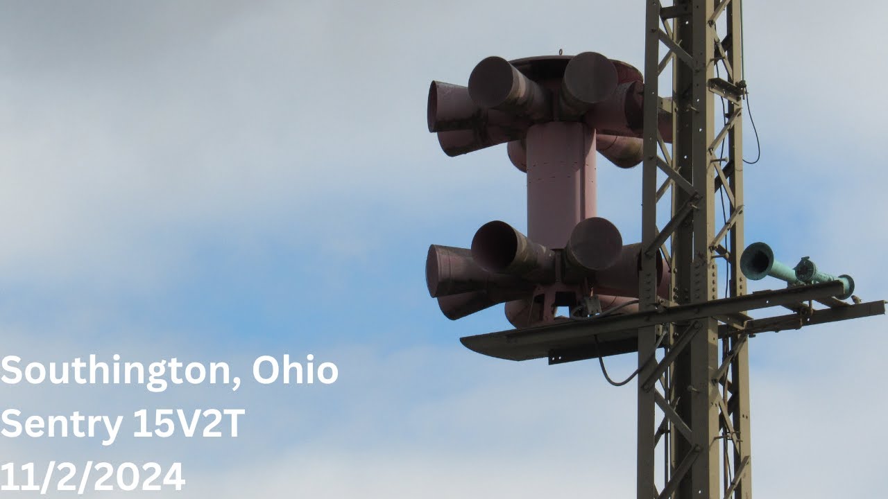 Southington, Ohio - Sentry 15V2T Siren Test - Full Alert - 11/2/2024