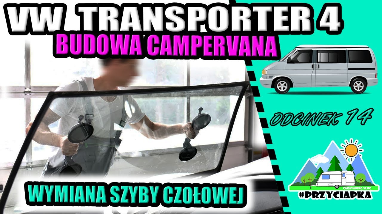 VW T4 - Wymiana przedniej szyby (cz. 14)