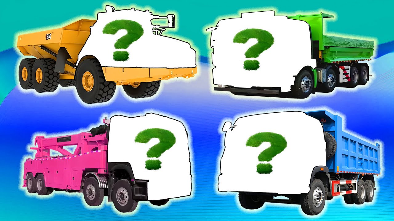 Guess The Vehicle! 🚛🔍 Can You Identify These Trucks? | Vehicles Animation | Bicar Channel