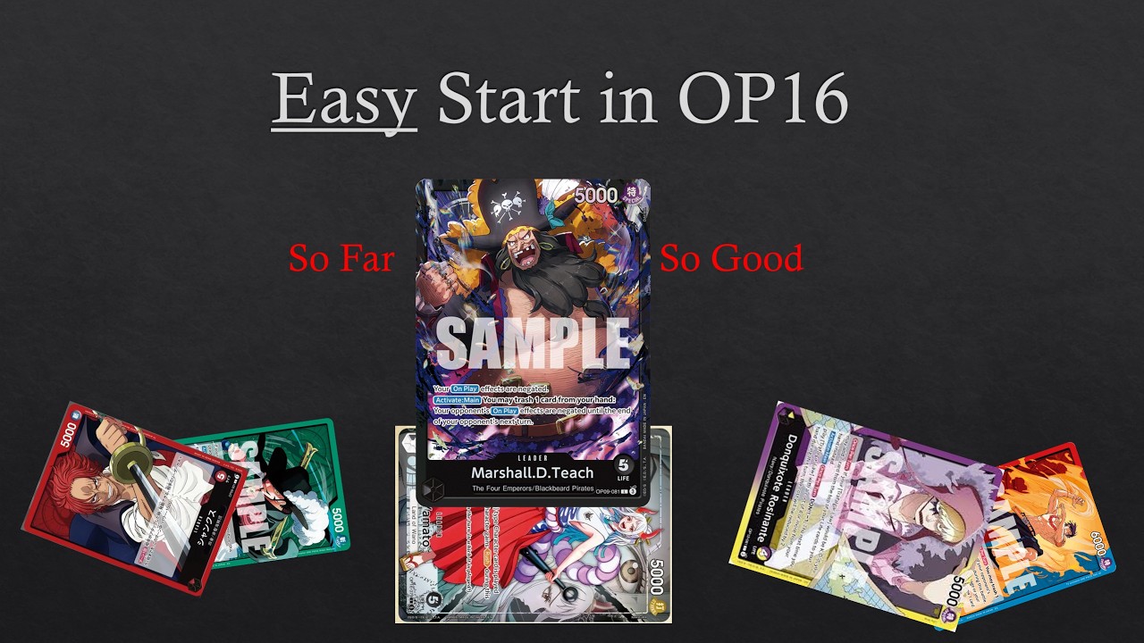 First OP16 Blackbeard Games: Easy So Far