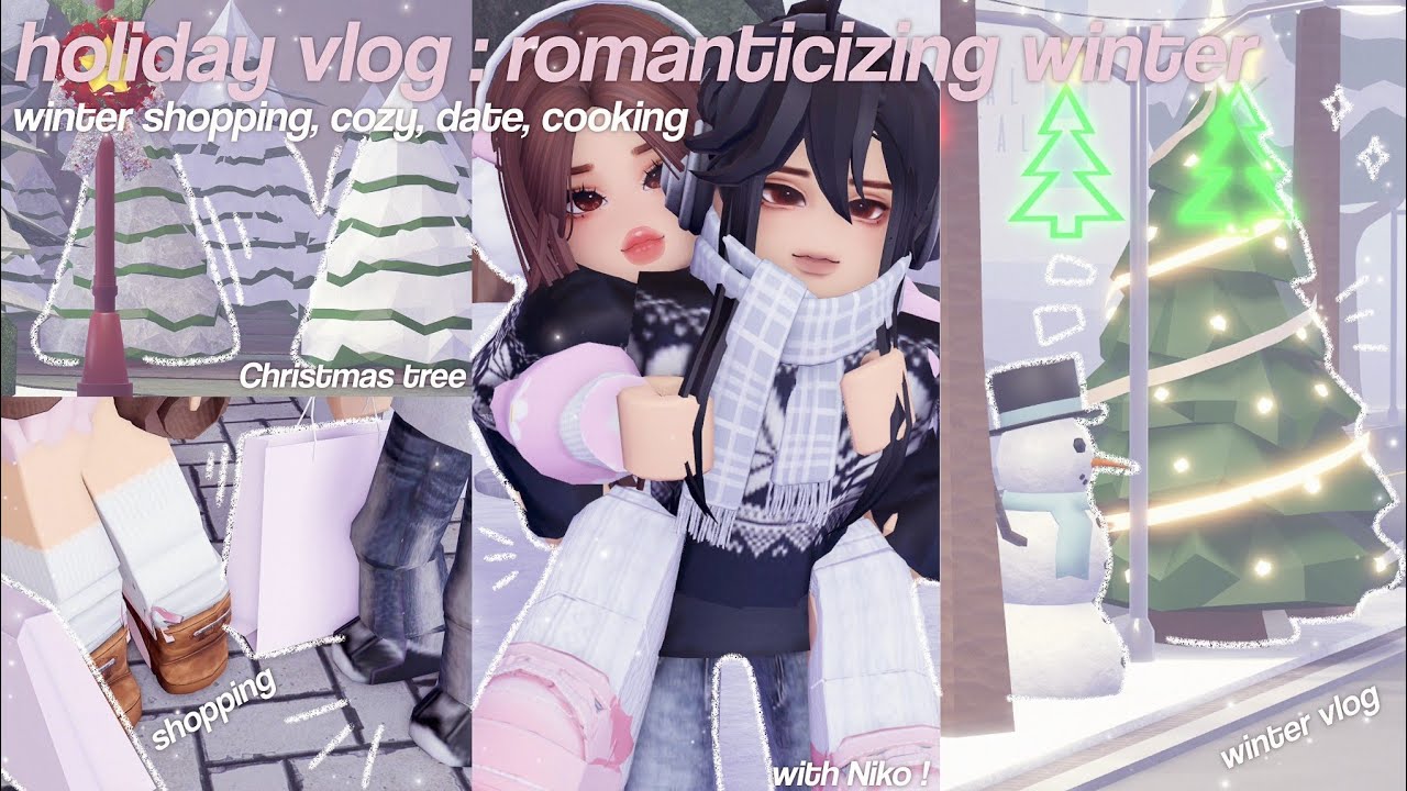 ୨୧˚ holiday vlog: romanticizing winter ! 🩰 winter shopping, cozy, date, cooking | berry avenue