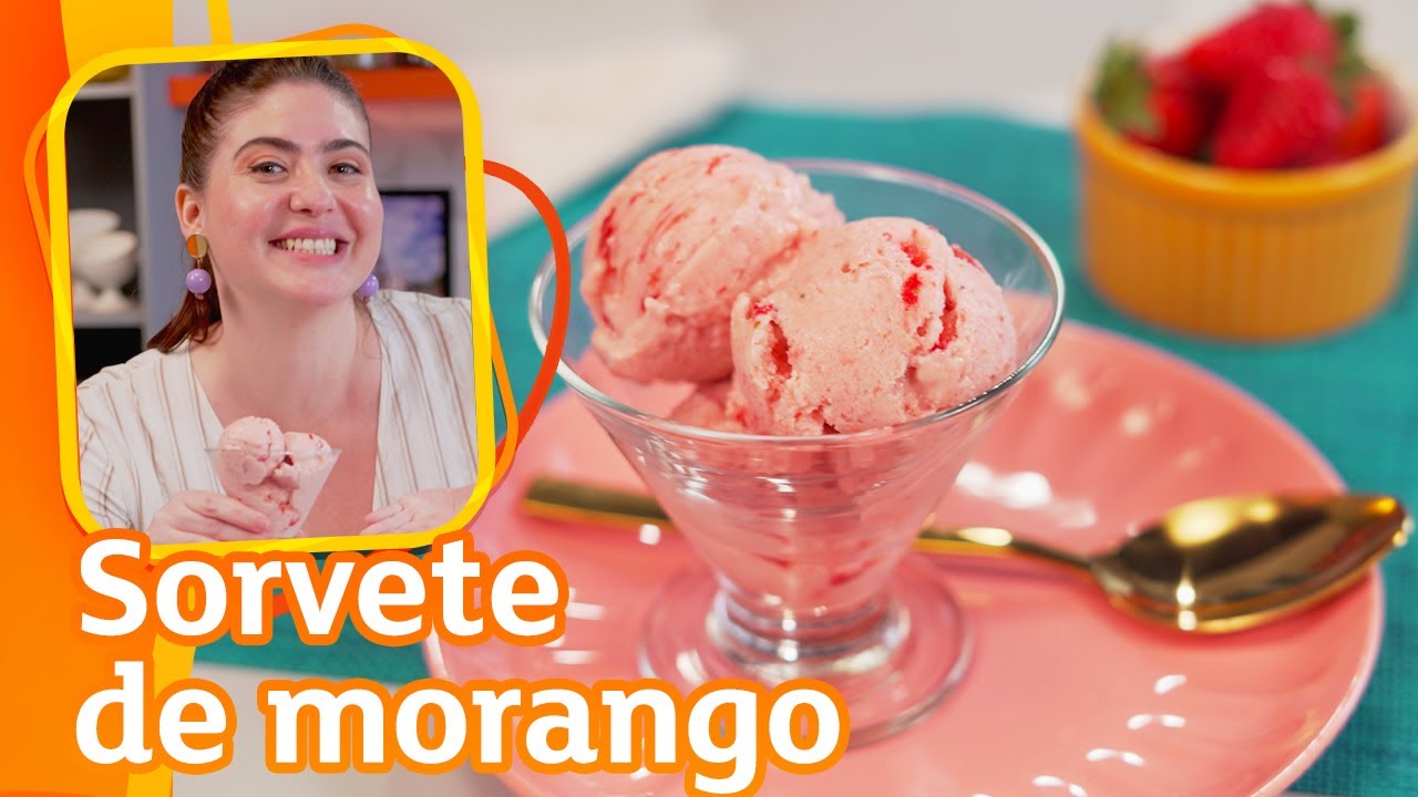 Sorvete Cremoso de Morango | Receita perfeita para o verão
