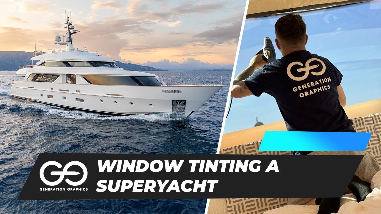 WINDOW TINTING A SUPERYACHT