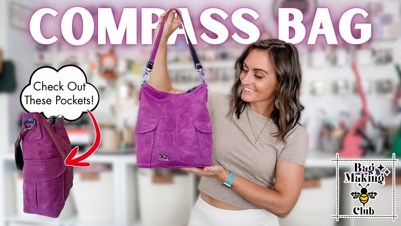 Beautiful Waxed Canvas Tote With A Surprising Construction - Makinh The Compass Bag From Noodlehead!