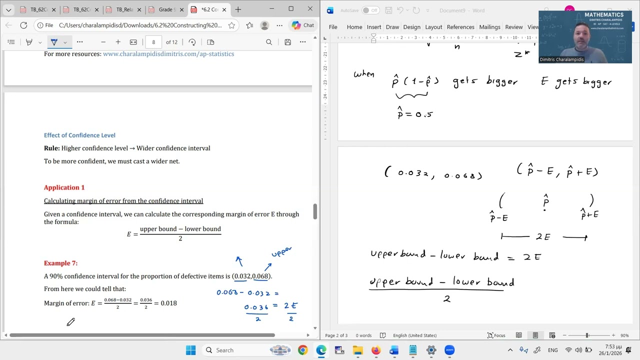 6.2E Understanding Margin of error