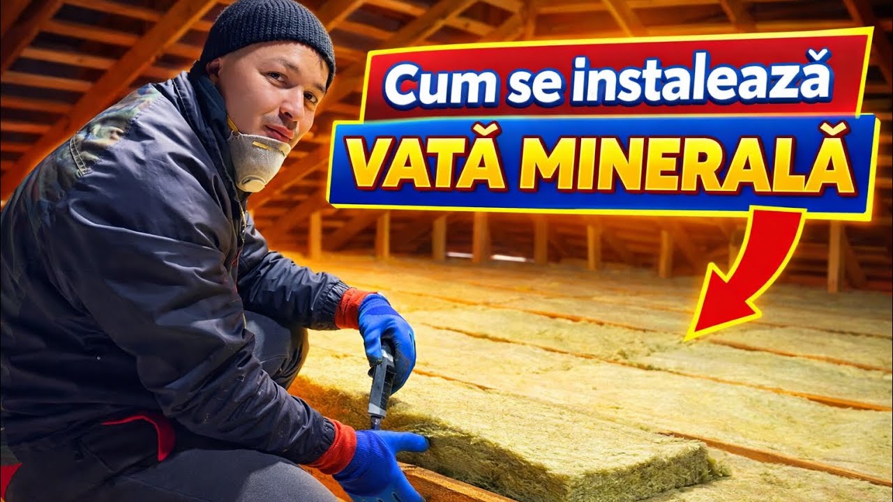 Cum se face izolarea podului cu VATĂ MINERALĂ 
