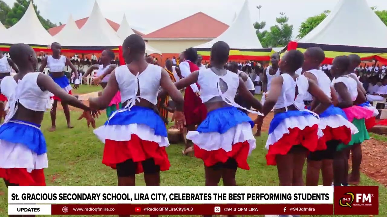ACHOLI DANCE CREW ENTERTAINING THE AUDIENCE AT St. GRACIOUS SECONDARY SCHOOL