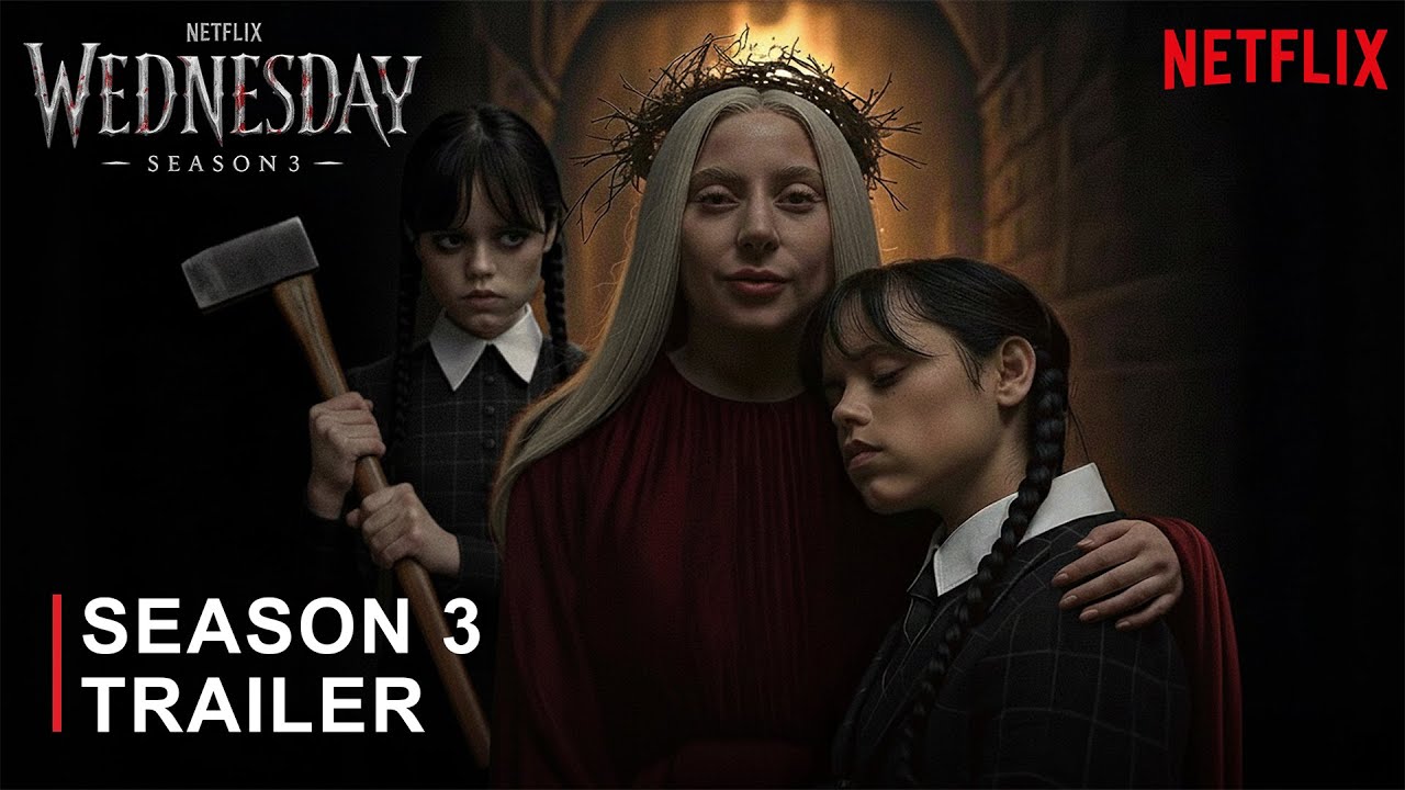 WEDNESDAY: SEASON 3 &ndash; &ldquo;Blood on the Wall&rdquo; Trailer | Jenna Ortega & Lady Gaga (Concept Version)