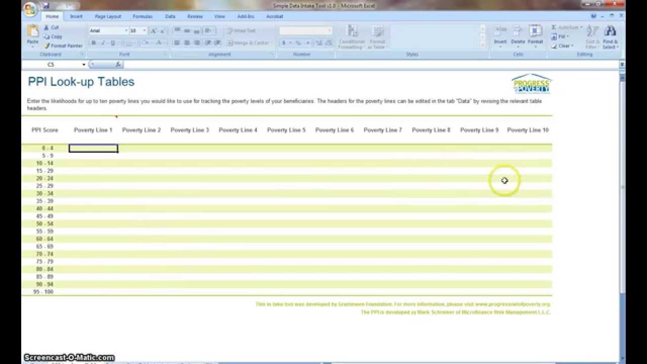 Introduction to the Simple PPI Data Intake Tool
