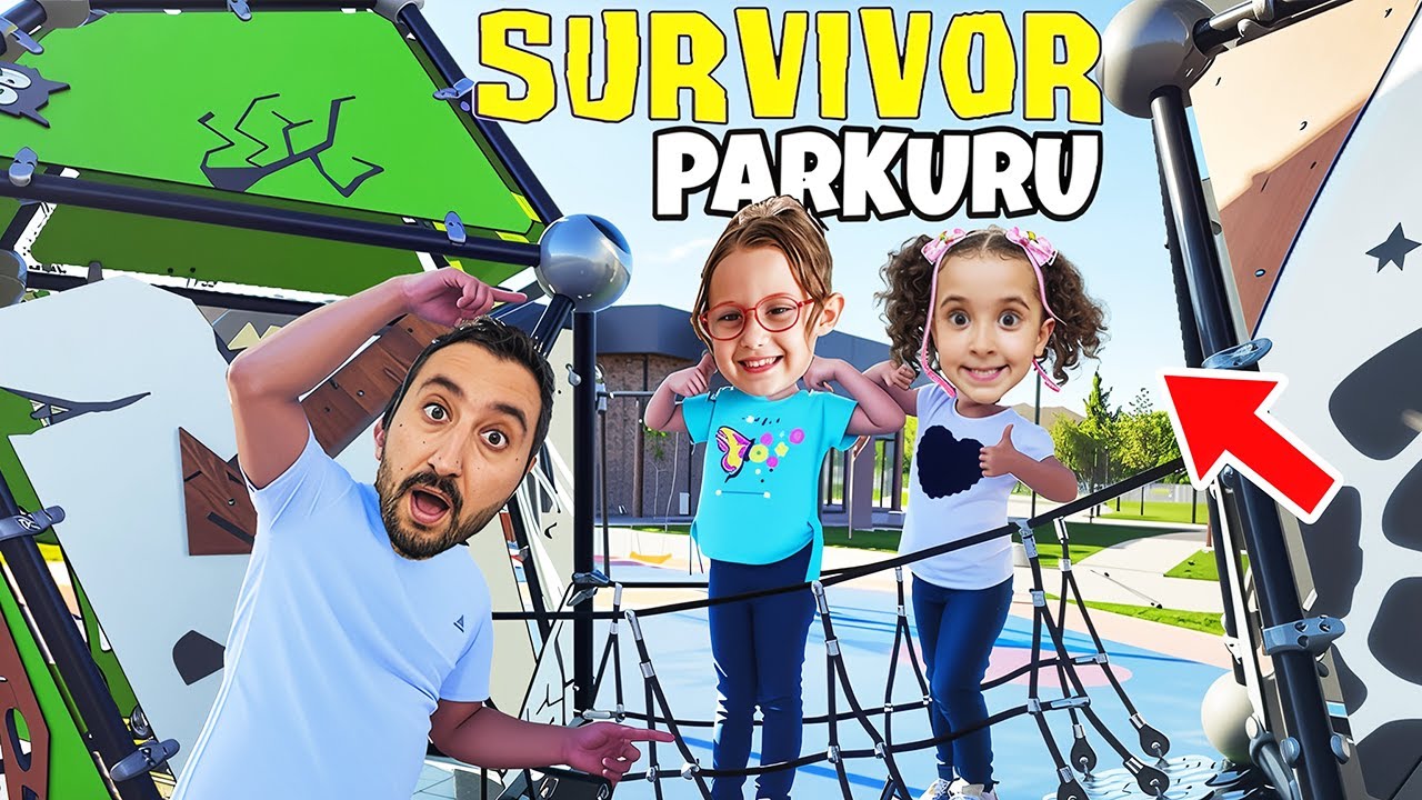 BAHAR BANU ALYA GÖKHAN SURVİVOR PARKURUNDA YARIŞTI ACABA KİM KAZANDI ?!