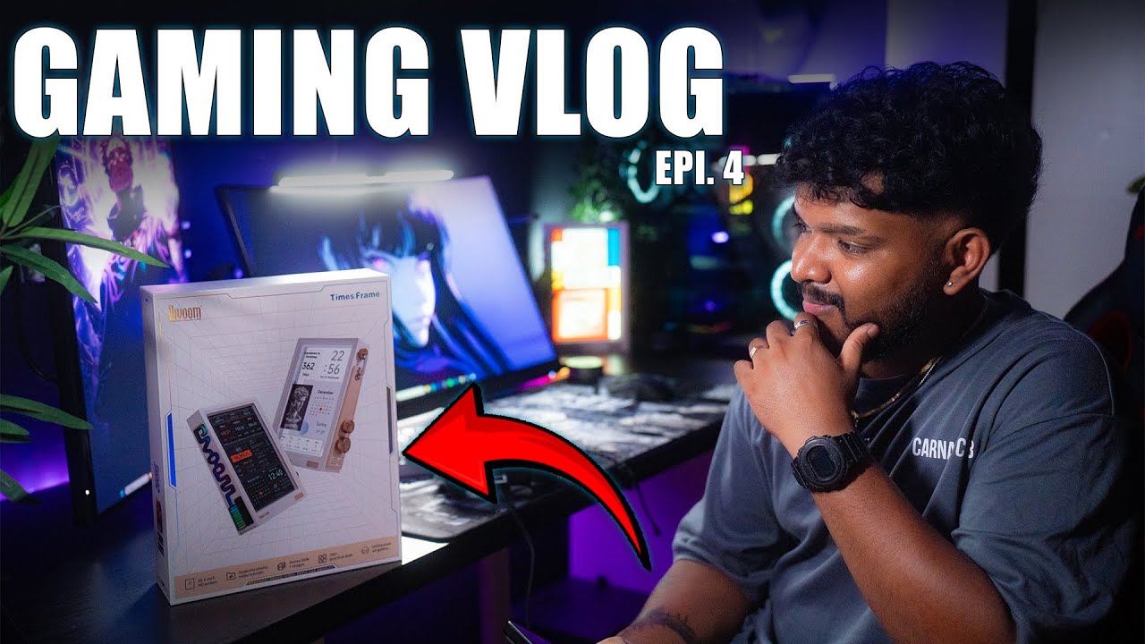 Gaming Vlog |සෙටප් එකට අලුත්ම විදිහේ දෙයක්| Divoom Times Frame Unboxing + Gaming Setup Upgrade
