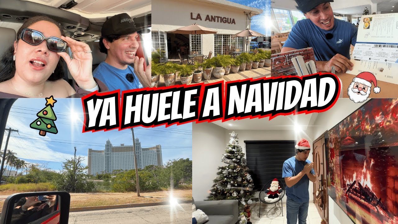 Fuimos a DESAYUNAR A UN NUEVO RESTAURANTE EN MAZATLÁN Y PUSIMOS EL PINITO DE NAVIDAD