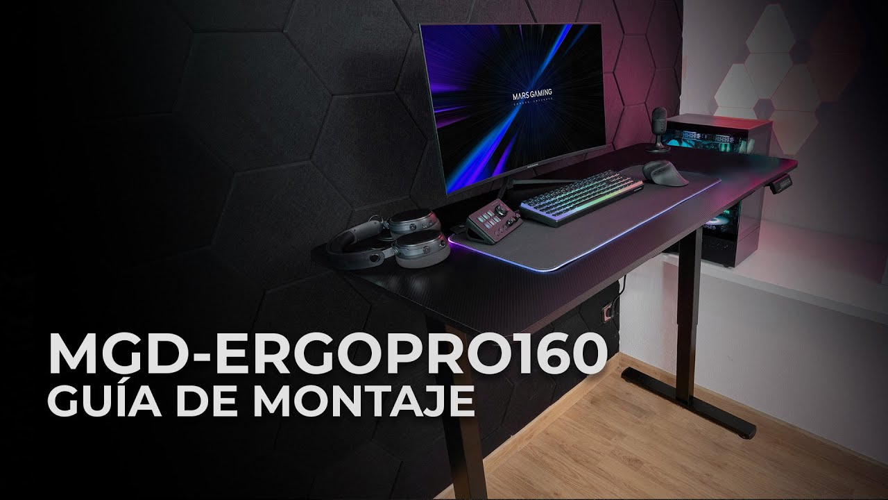 Cómo Montar la Mesa Gaming MGD-ERGOPRO160 Paso a Paso | Mars Gaming