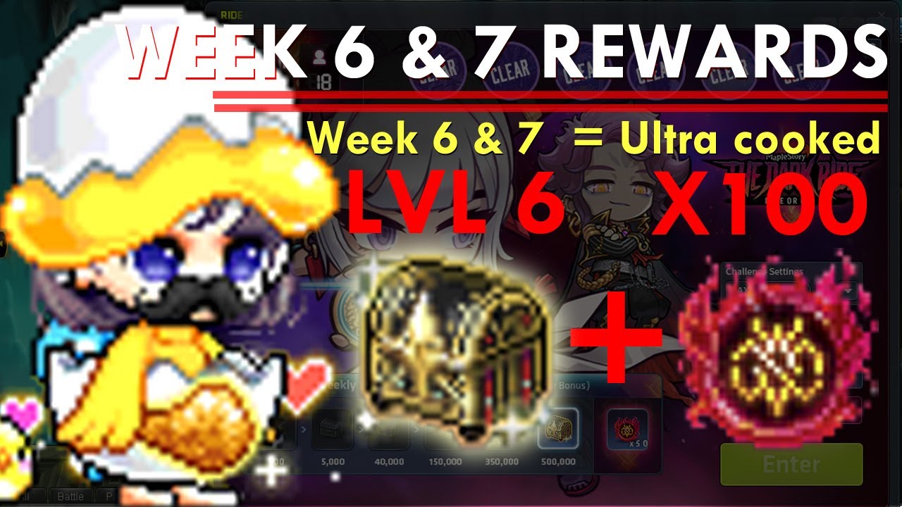 Maplestory Ride or Die Season 3 Event Rewards, Week 6&7 - Lvl 6 Inspector Box & 100 Kazak's Energy
