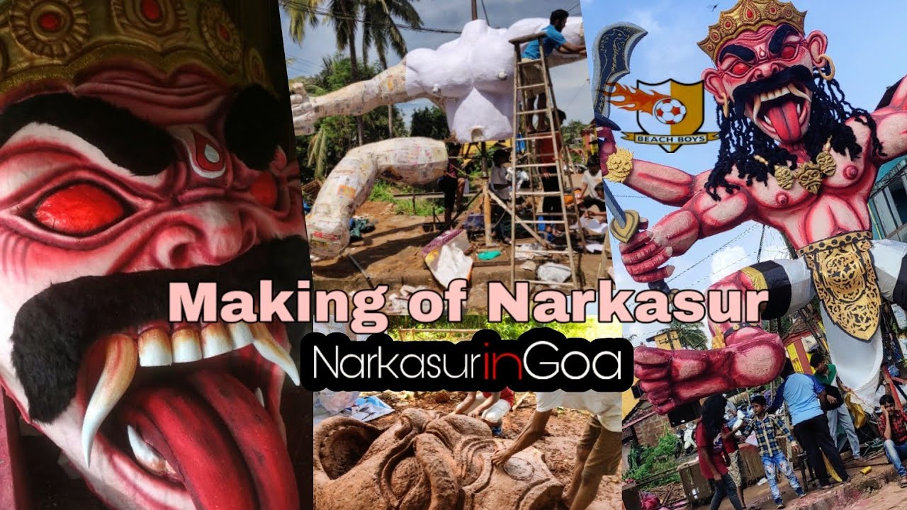 Making of Narkasur 2019 Beach boy's betim | Making of 3D Sculpture | Sculpture Art