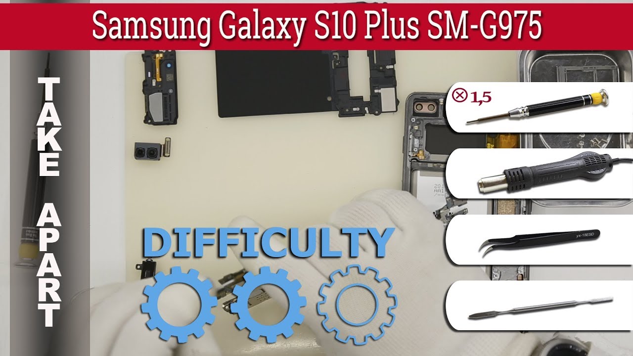 Как разобрать 📱 Samsung Galaxy S10 Plus SM-G975 Разборка и ремонт