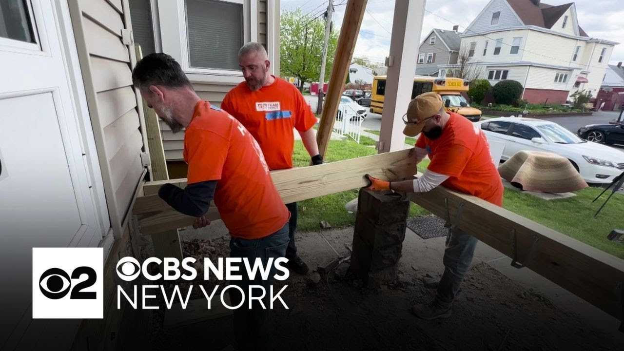 These volunteers helped out a veteran whose home desperately needed upgrades