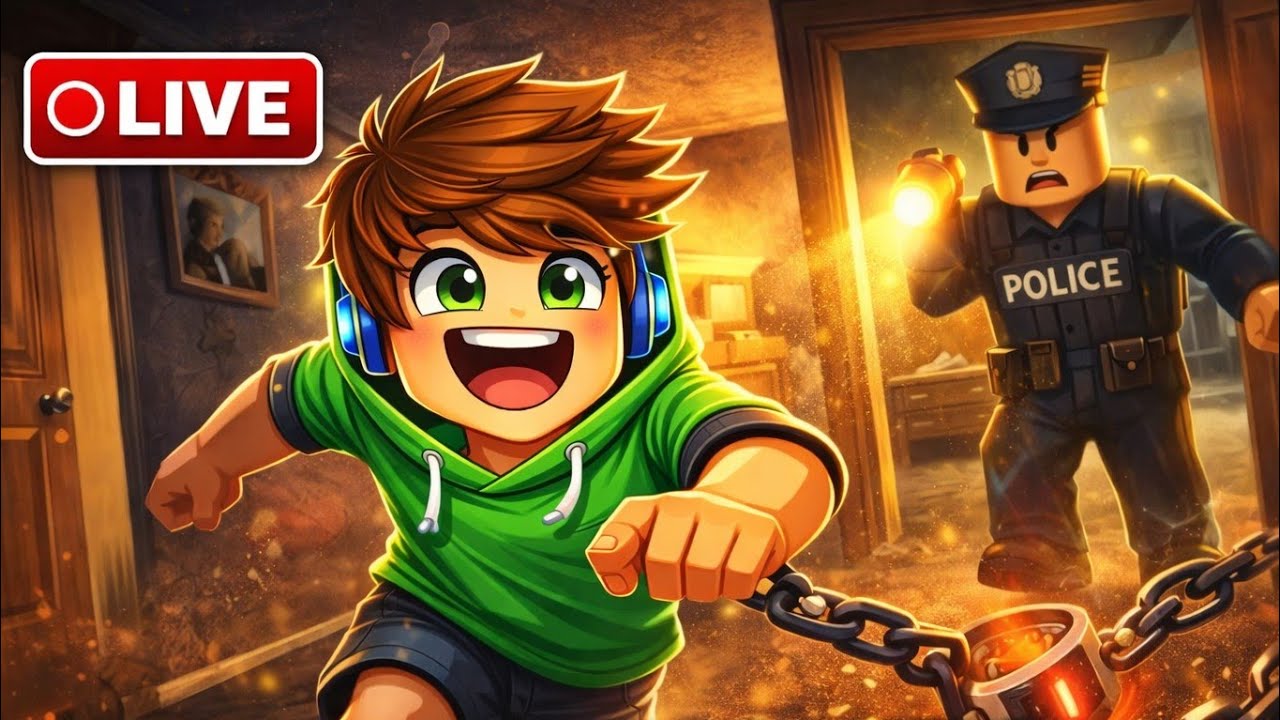JOGANDO ESCAPE HOUSE ARREST SIMULATOR!! 🏚️🔴 - ROBLOX 