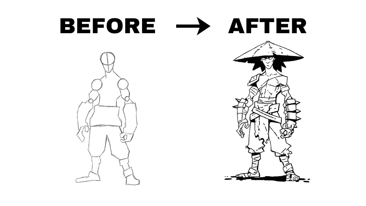 Designing a Ronin Warrior | Procreate Sketch